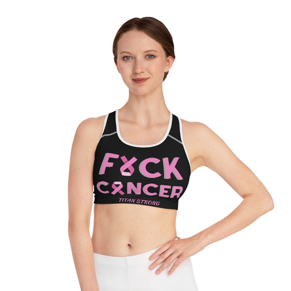 F Cancer Sports bra