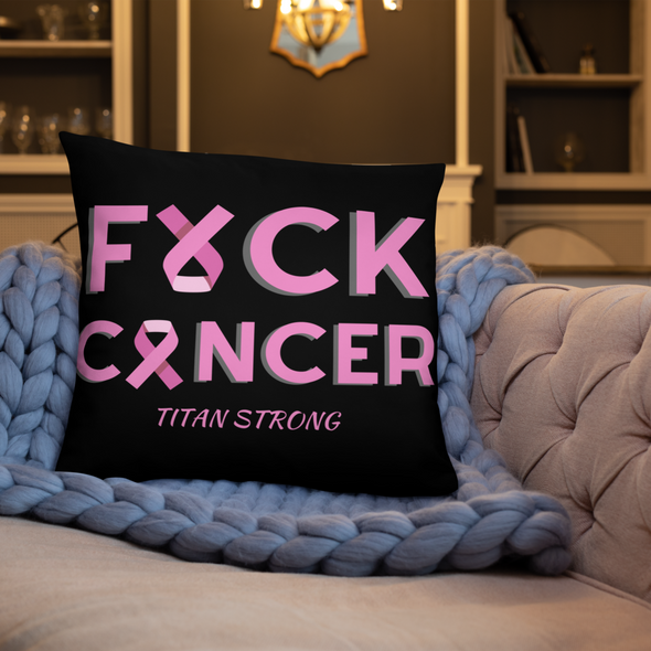 F Cancer Pillow