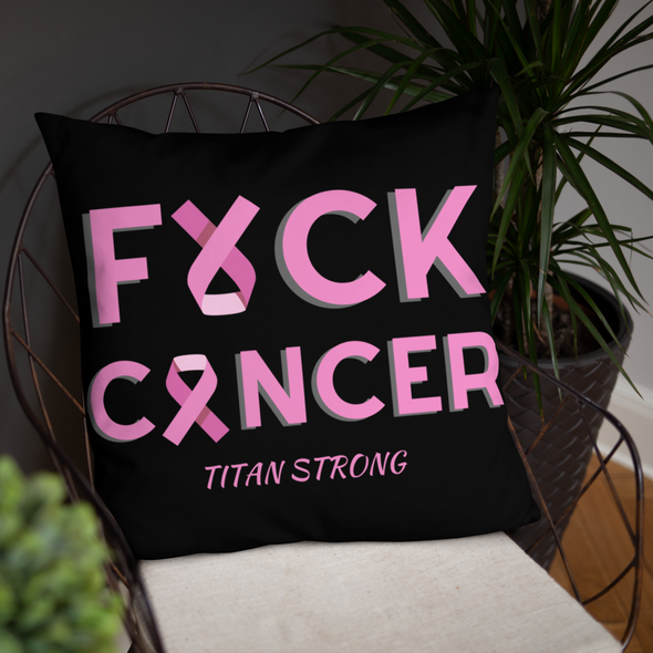 F Cancer Pillow